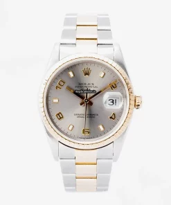 Wholesale Replicas Rolex Oyster Perpetual Date 15223 Caliber 3135 Automatic Movement 34mm Gold/steel Case Mens/unisex Watch