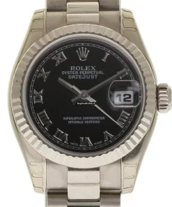 Excellent Replica Rolex Lady-datejust 179179 Caliber 2235 Automatic Movement 26mm White Gold Case Womens Watch