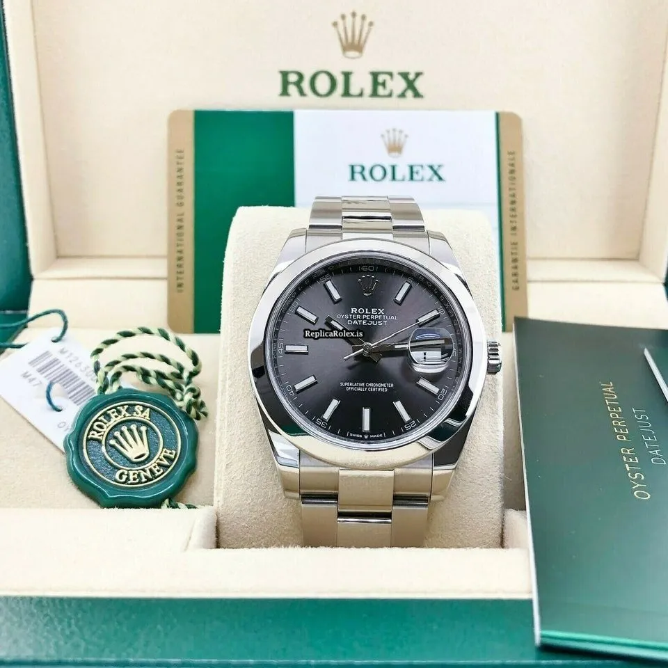 Stylish Fake Rolex Datejust 126300 Caliber 3235 Automatic Movement 41x48mm Steel Case Mens/unisex Watch - Image 3