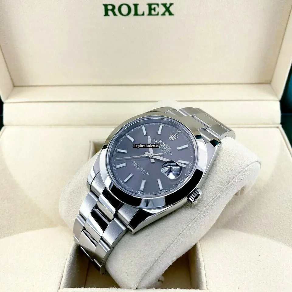 Stylish Fake Rolex Datejust 126300 Caliber 3235 Automatic Movement 41x48mm Steel Case Mens/unisex Watch - Image 8