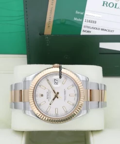 Trustworthy Replica Rolex Datejust II 116333 Caliber 3136 Automatic Movement 41mm Gold/steel Case Mens/unisex Watch