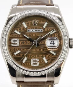 High-end Replica Rolex Datejust 116139 Caliber 3135 Automatic Movement 36mm White Gold Case Mens/unisex Watch