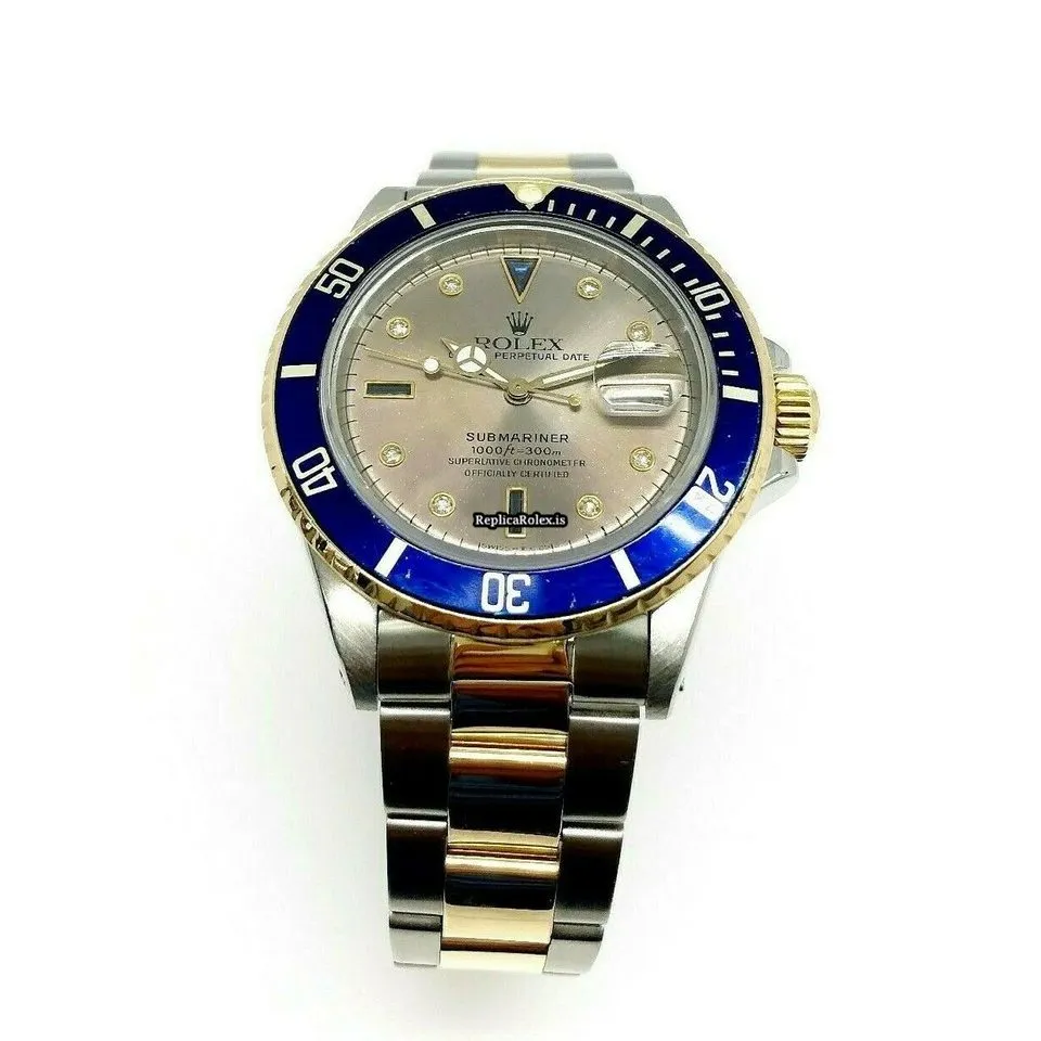 Trustworthy Replica Rolex Submariner Date 1680 Caliber 1570 Automatic Movement 40mm Yellow Gold Case Mens/unisex Watch - Image 4