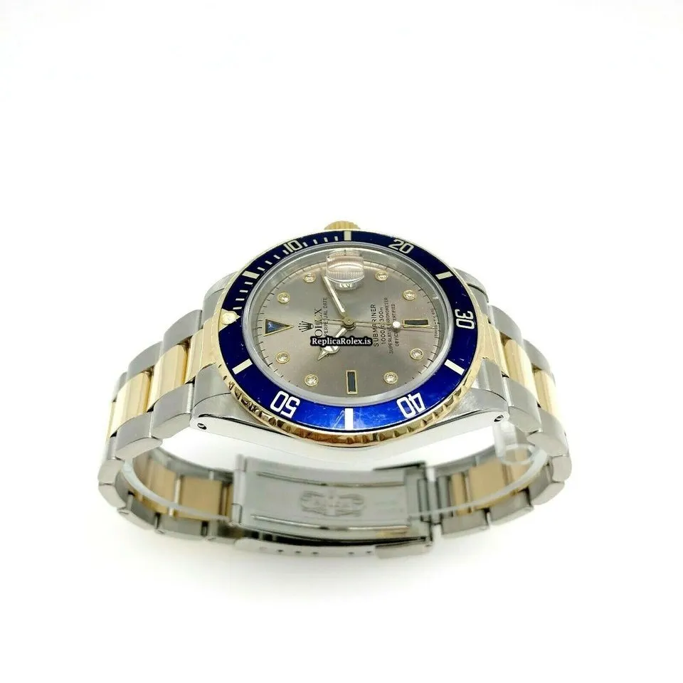 Trustworthy Replica Rolex Submariner Date 1680 Caliber 1570 Automatic Movement 40mm Yellow Gold Case Mens/unisex Watch - Image 6