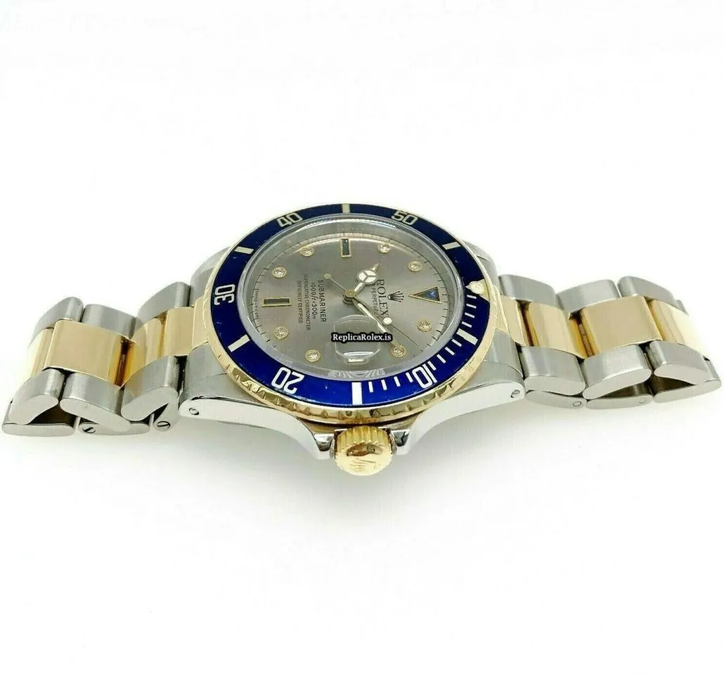 Trustworthy Replica Rolex Submariner Date 1680 Caliber 1570 Automatic Movement 40mm Yellow Gold Case Mens/unisex Watch - Image 9