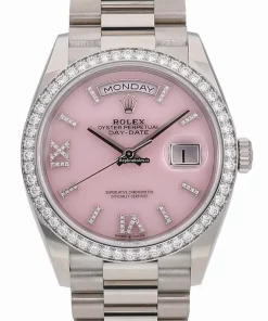 Appealing Imitation Rolex Day-date 36 128349rbr Caliber 3255 Automatic Movement 36mm White Gold Case Watch