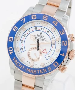 Terrific Replica Rolex Yacht-master II 116681 Caliber 4161 Automatic Movement 44mm Gold/steel Case Mens/unisex Watch