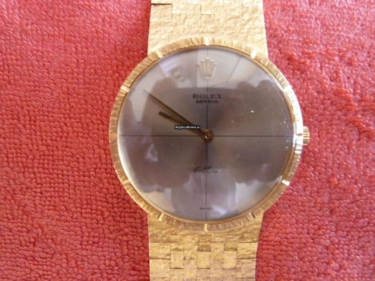 Top Replica Rolex Cellini 3673 Caliber 1600 Manual Winding Movement 31mm Yellow Gold Case Mens/unisex Watch - Image 11