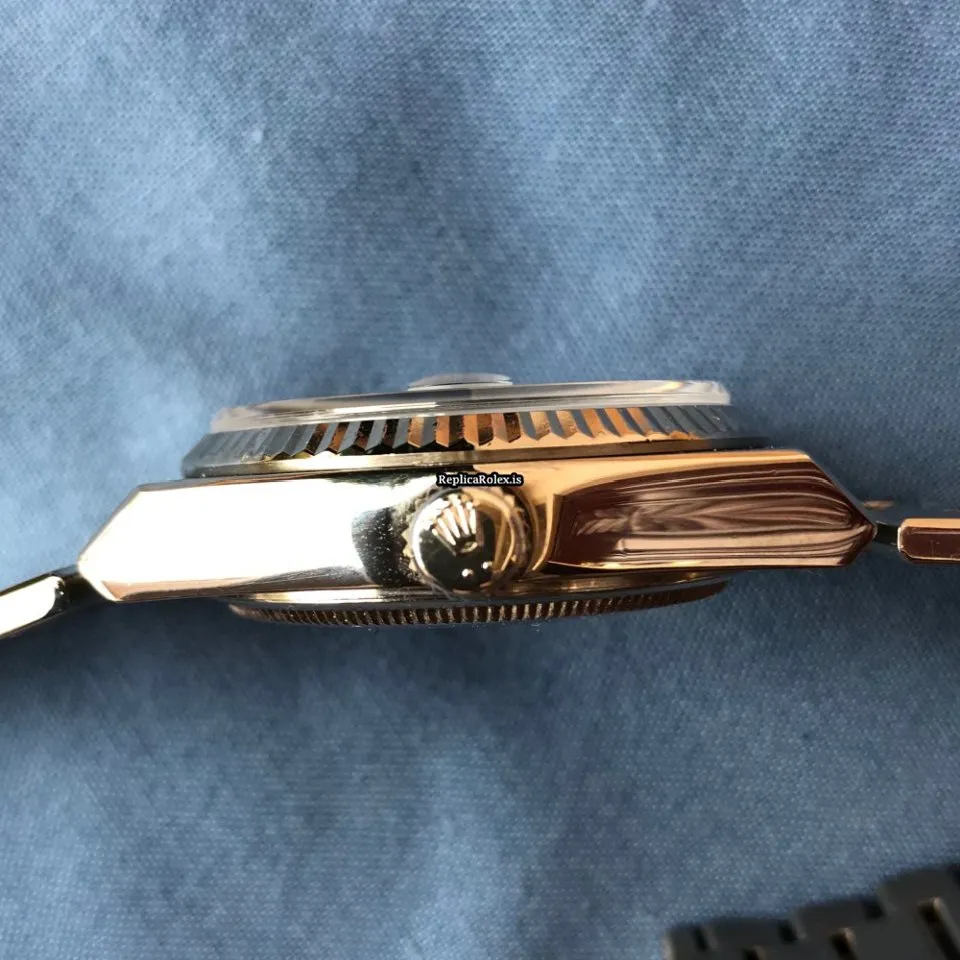 Design Fake Rolex Day-date Oysterquartz 19019 Caliber 5055 Quartz Movement 36mm White Gold Case Mens/unisex Watch - Image 7