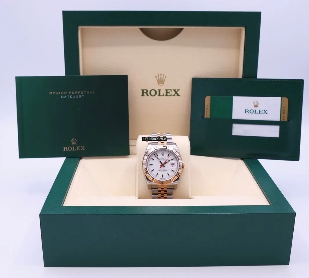 Fine Copy Rolex Datejust Turn-o-graph 116261 Caliber 3135 Automatic Movement 36mm Gold/steel Case Mens/unisex Watch - Image 2