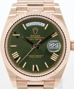 Incredible Fake Rolex Day-date 40 228235 Caliber 3255 Automatic Movement 40mm Rose Gold Case Mens/unisex Watch