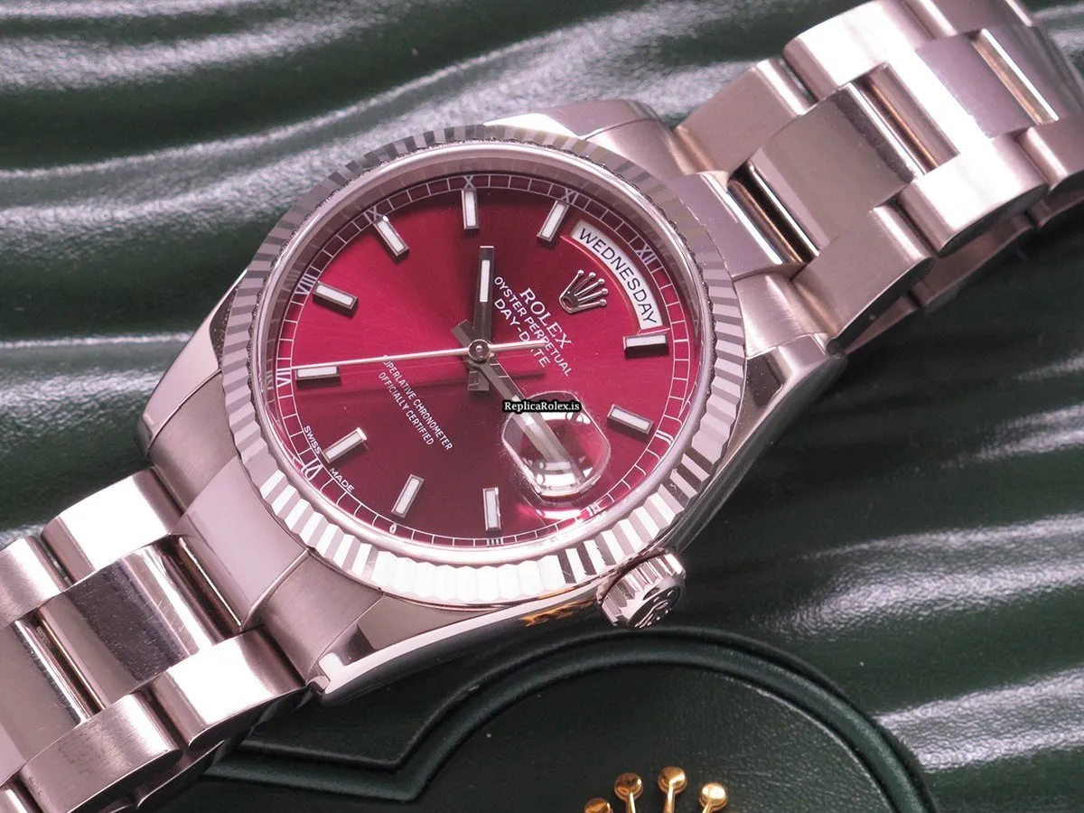 Quality Replica Rolex Day-date 36 118239 Caliber 3155 Automatic Movement 36x43mm White Gold Case Mens/unisex Watch - Image 7