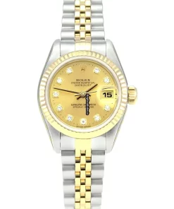 Good Replica Rolex Lady-datejust 69173 Caliber 2135 Automatic Movement 26mm Gold/steel Case Womens Watch