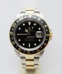 Swiss Fake Rolex Gmt-master II 16713 Caliber 3185 Automatic Movement 40mm Gold/steel Case Mens/unisex Watch