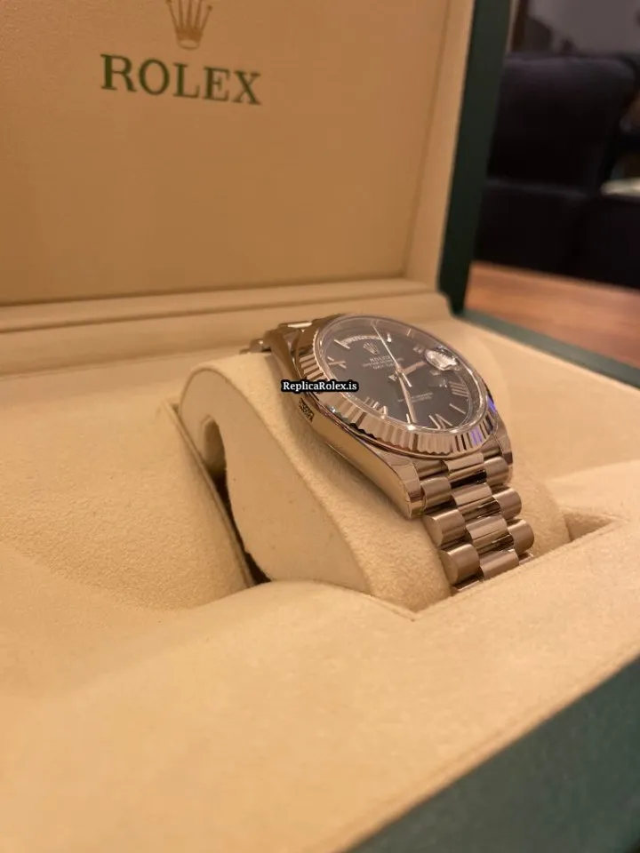 Wonderful Fake Rolex Day-date 40 228239 Caliber 3255 Automatic Movement 40mm White Gold Case Mens/unisex Watch - Image 3