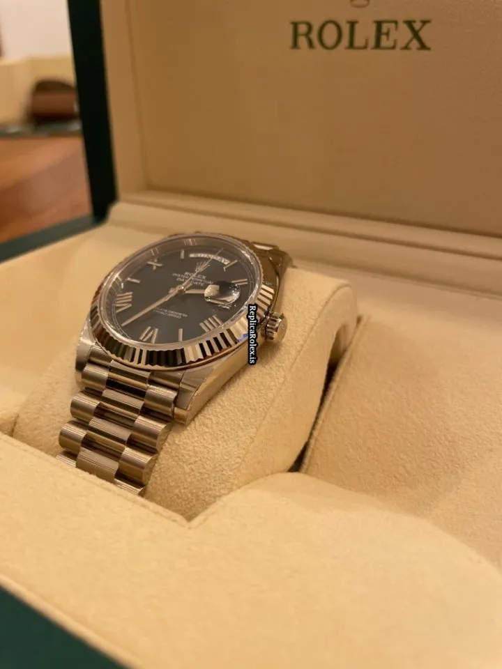 Wonderful Fake Rolex Day-date 40 228239 Caliber 3255 Automatic Movement 40mm White Gold Case Mens/unisex Watch - Image 4