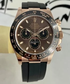 Wholesale Replica Rolex Daytona 116515ln-0041 Caliber 4130 Automatic Movement 40mm Rose Gold Case Mens/unisex Watch