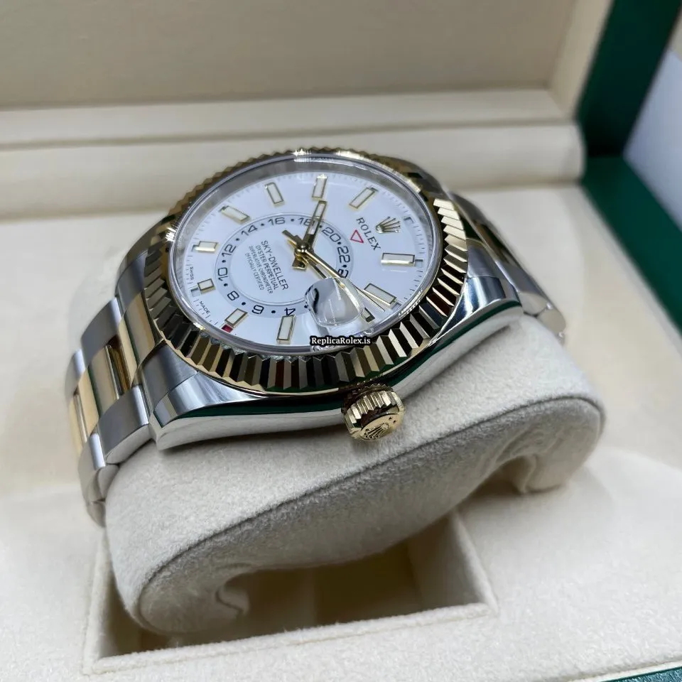 1:1 Replica Rolex Sky-dweller 326933 Caliber 9001 Automatic Movement 42mm Gold/steel Case Mens/unisex Watch - Image 7
