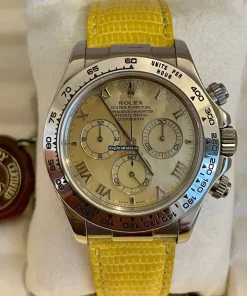 Popular Fake Rolex Daytona 116519 Caliber 4130 Automatic Movement 40mm White Gold Case Mens/unisex Watch