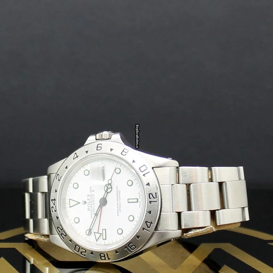 Durable Replica Rolex Explorer II 16570 Caliber 3185 Automatic Movement 40mm Steel Case Mens/unisex Watch - Image 3
