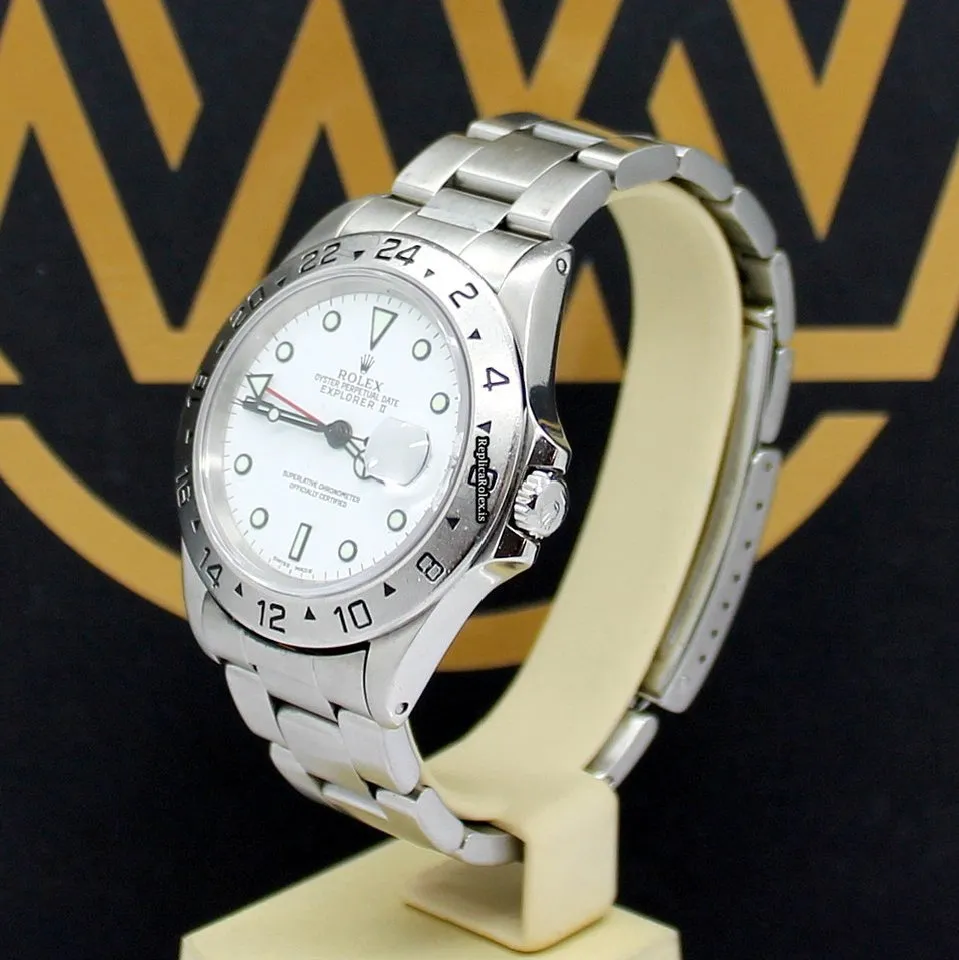 Durable Replica Rolex Explorer II 16570 Caliber 3185 Automatic Movement 40mm Steel Case Mens/unisex Watch - Image 8