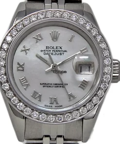 Attractive Fake Rolex Lady-datejust 69174 Automatic Movement 26mm Steel Case Womens Watch