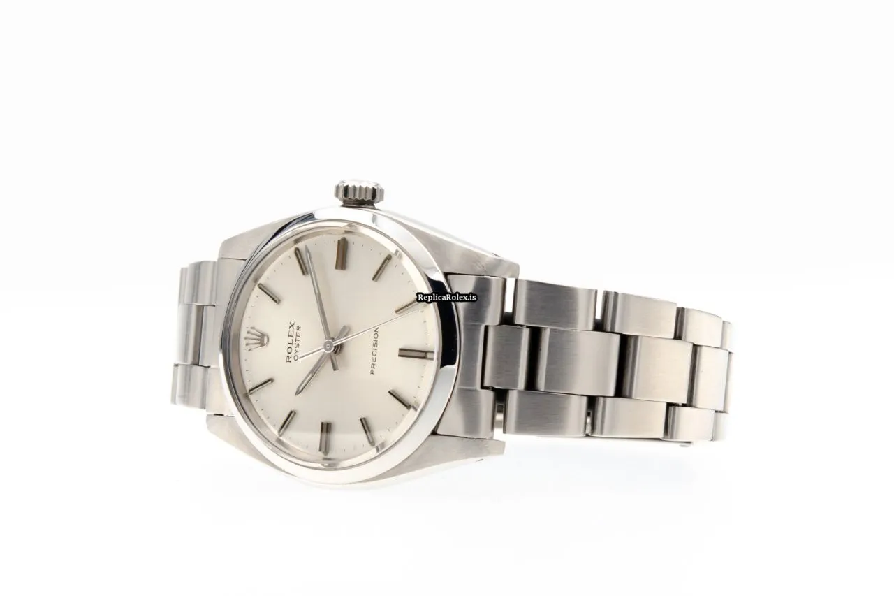 Reliable Replica Rolex Oyster Precision 6426 Caliber 1225 Manual Winding Movement 34x42mm Steel Case Mens/unisex Watch - Image 5