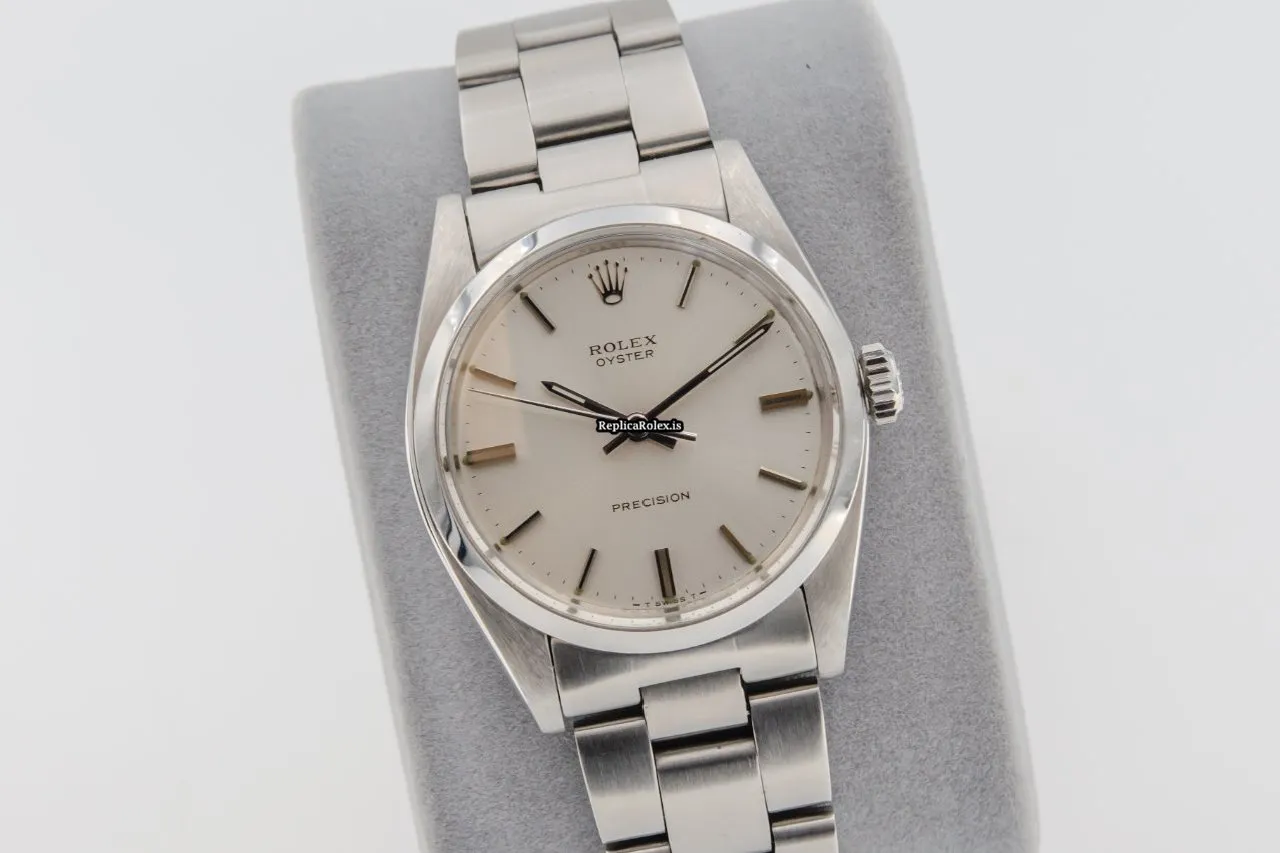 Reliable Replica Rolex Oyster Precision 6426 Caliber 1225 Manual Winding Movement 34x42mm Steel Case Mens/unisex Watch - Image 8