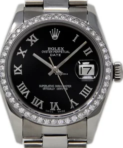 Amazing Replica Rolex Oyster Perpetual Date 1500 Automatic Movement 34mm Steel Case Womens Watch
