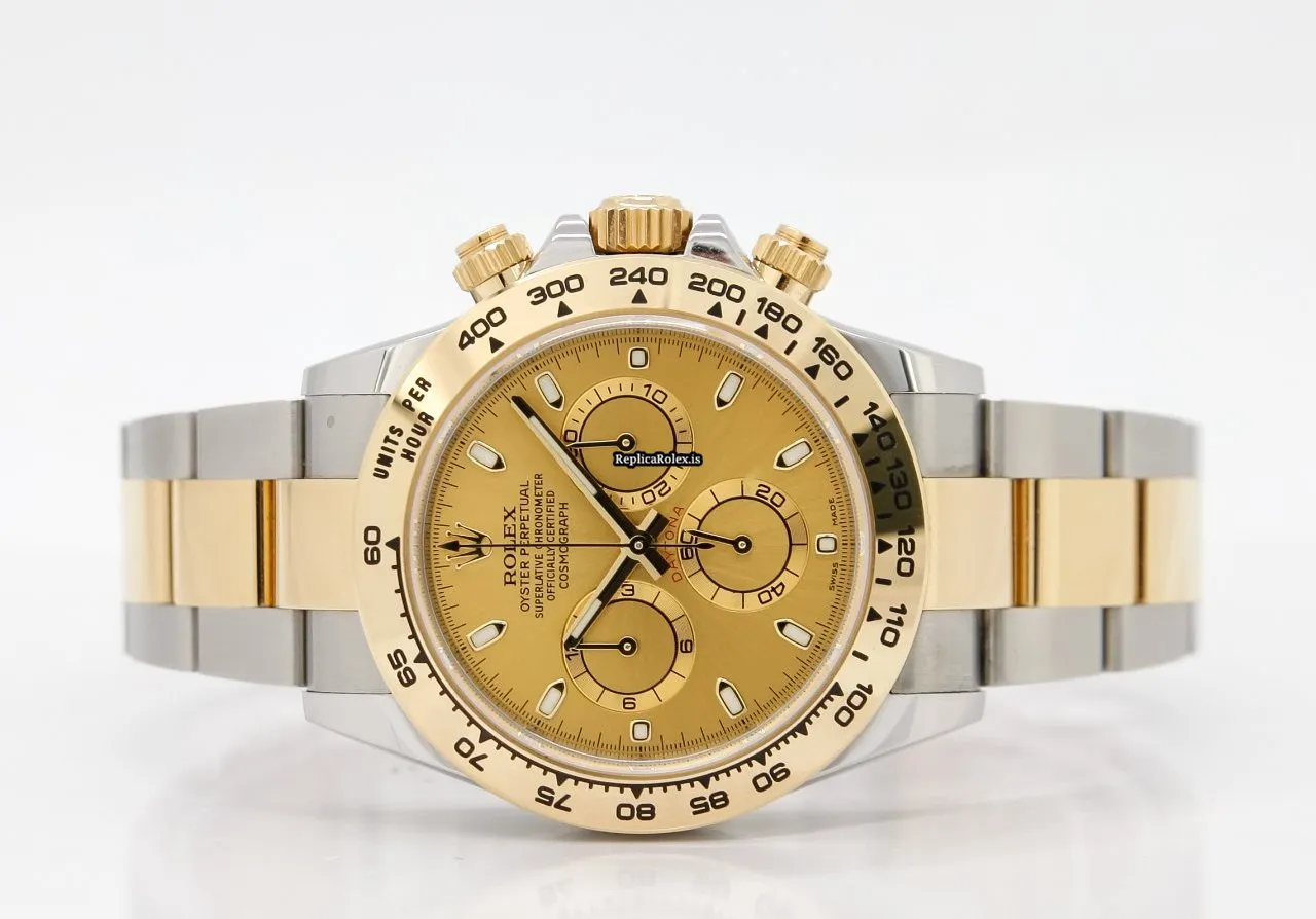 Neat Fake Rolex Daytona 116503 Caliber 4130 Automatic Movement 40mm Gold/steel Case Mens/unisex Watch - Image 3