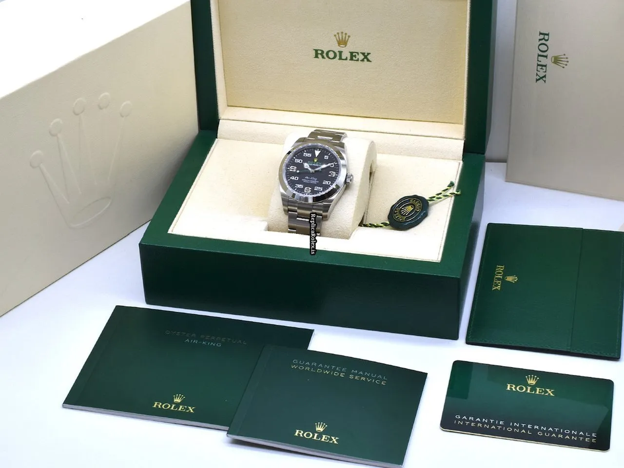 Reliable Fake Rolex Air King 116900 Caliber 3131 Automatic Movement 40mm Steel Case Mens/unisex Watch - Image 8