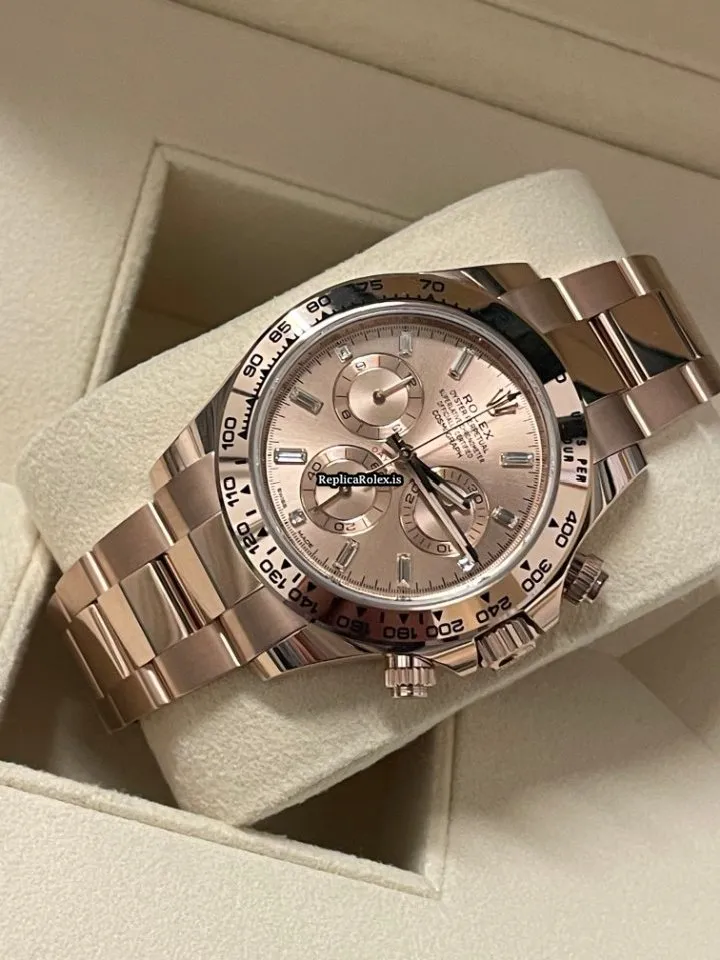 1:1 Replica Rolex Daytona 116505 Caliber 4130 Automatic Movement 40mm Red Gold Case Mens/unisex Watch