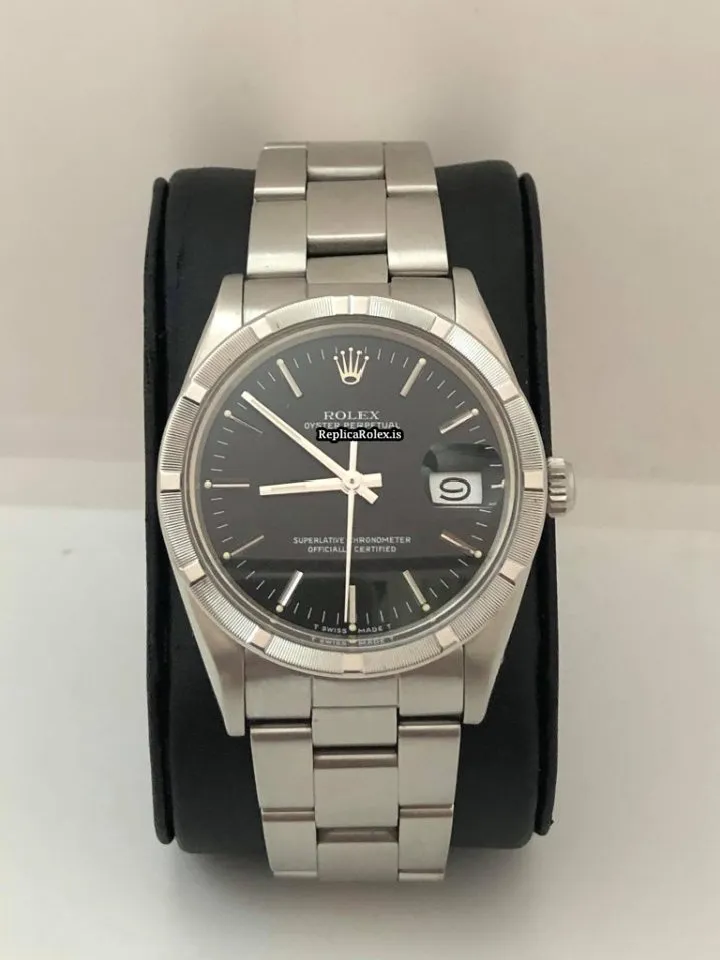 Fabulous Fake Rolex Oyster Perpetual Date 15010 Caliber 3035 Automatic Movement 34mm Steel Case Mens/unisex Watch