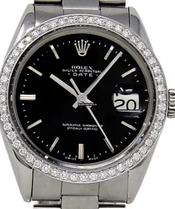 Discount Replica Rolex Oyster Perpetual Date 1500 Automatic Movement 34mm Steel Case Womens Watch