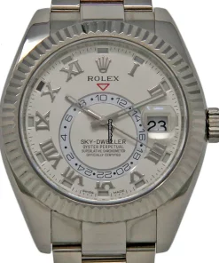 Attractive Fake Rolex Sky-dweller 326939 Caliber 9001 Automatic Movement 42mm White Gold Case Mens/unisex Watch