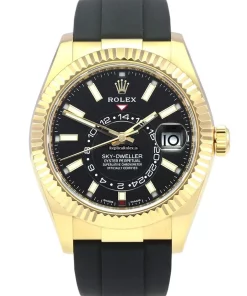 Recommend Copies Rolex Sky-dweller 326238-0009 Caliber 9001 Automatic Movement 42mm Yellow Gold Case Mens/unisex Watch