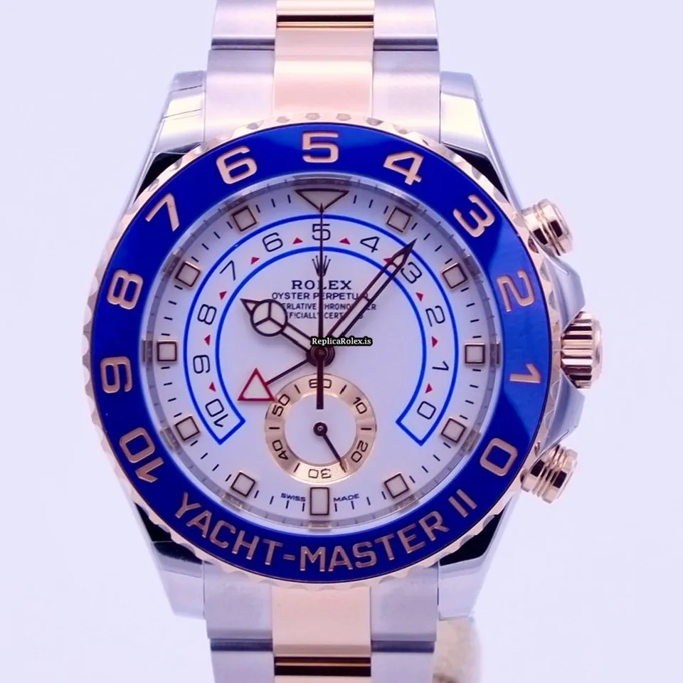 Nice Replica Rolex Yacht-master II 116681 Automatic Movement 44mm Gold/steel Case Mens/unisex Watch