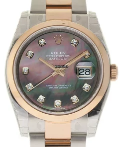 Unique Fake Rolex Datejust 116201 Caliber 3135 Automatic Movement 36mm Steel Case Womens Watch