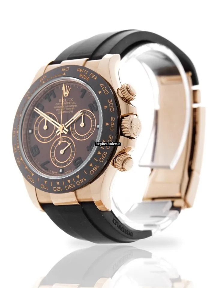 Amazing Fake Rolex Daytona 116515ln Caliber 4130 Automatic Movement 40mm Rose Gold Case Mens/unisex Watch - Image 2