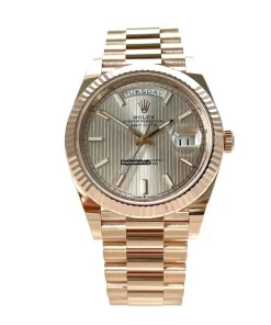 High Quality Fake Rolex Day-date 40 228235 Caliber 3255 Automatic Movement 40mm Rose Gold Case Mens/unisex Watch