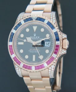 Great Replica Rolex Gmt-master II 126755saru Automatic Movement 40mm Rose Gold Case Mens/unisex Watch