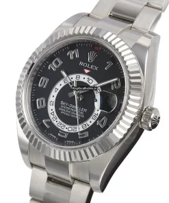 Discount Replica Rolex Sky-dweller 326939 Caliber 9001 Automatic Movement 42mm White Gold Case Mens/unisex Watch