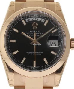 Attractive Knockoff Rolex Day-date 36 118205 Caliber 3155 Automatic Movement 36mm Rose Gold Case Mens/unisex Watch