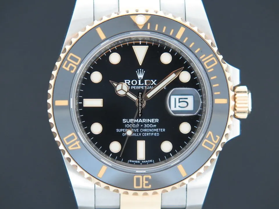 Wonderful Replica Rolex Submariner Date 116613ln Automatic Movement 40mm Gold/steel Case Mens/unisex Watch - Image 2