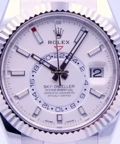 Lovely Replica Rolex Sky-dweller 326934 Caliber 9001 Automatic Movement 42mm White Gold Case Mens/unisex Watch