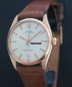 Good Replica Rolex Oyster Perpetual 34 1002 Automatic Movement 34mm Rose Gold Case Mens/unisex Watch