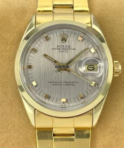 Neat Replica Rolex Oyster Perpetual Date 1550 Caliber 1570 Automatic Movement 34mm Gold/steel Case Mens/unisex Watch