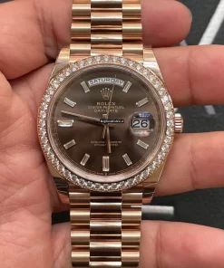 Fantastic Replicas Rolex Day-date 40 228345rbr-0006 Caliber 3255 Automatic Movement 40mm Rose Gold Case Mens/unisex Watch