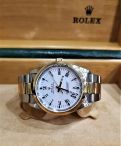 Fabulous Copy Rolex Oyster Perpetual 14203 Automatic Movement 34mm Gold/steel Case Mens/unisex Watch