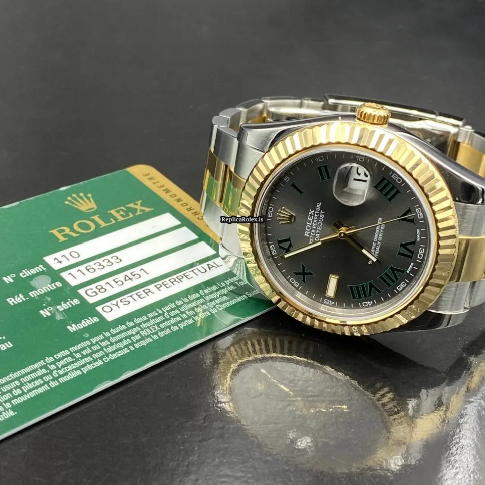 Unique Fakes Rolex Datejust II 116333 Caliber 3136 Automatic Movement 41mm Gold/steel Case Mens/unisex Watch - Image 2